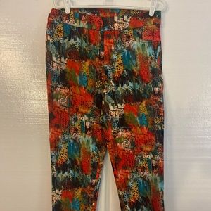 Slim-sation Multiples multi color pants Sz 16 NWOT